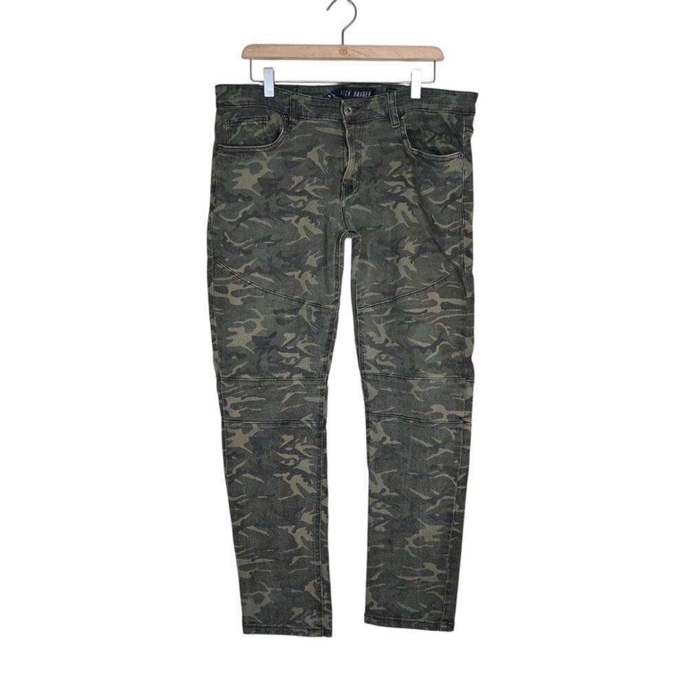Nick Danger Men's 36X32 Slim Fit Camo Jeans